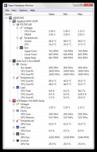 OpenHardwareMonitor,性能监控,硬件调节.